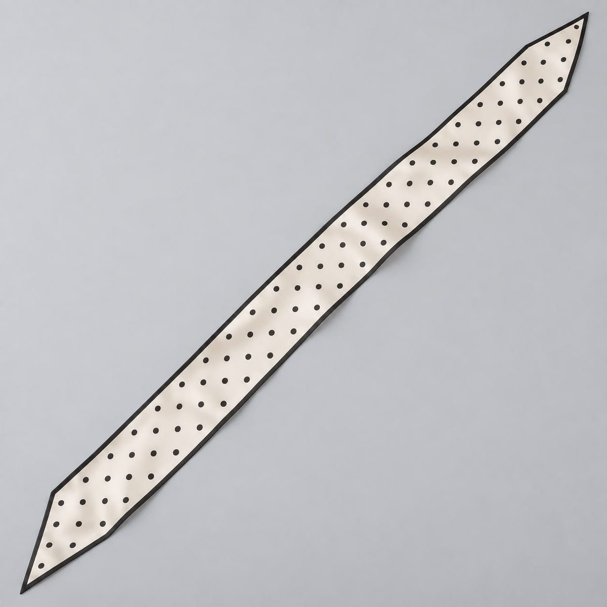 Ivory Dot Narrow Scarf: complete proposed print layout
