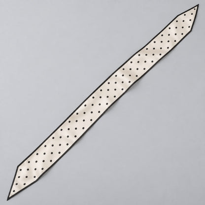 Ivory Dot Narrow Scarf: complete proposed print layout
